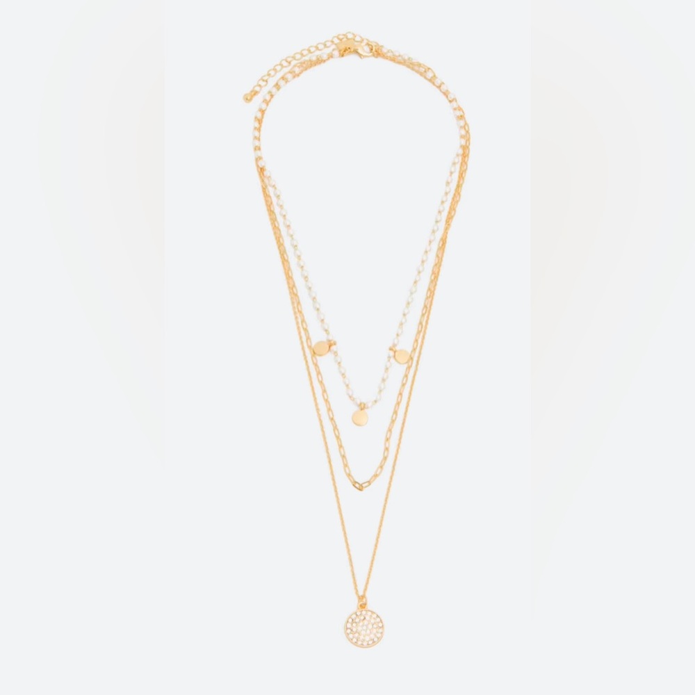 ‼️SOLD‼️Towne & Reese Bridgette Gold Layering Necklace